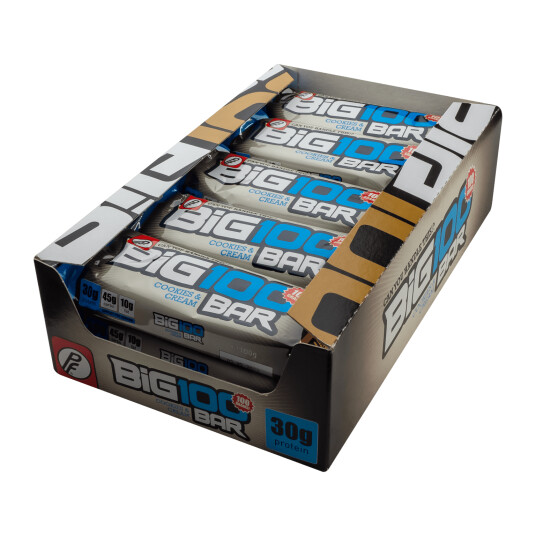 Proteinfabrikken PF Big Cookies & Cream, proteinbar 100g Cookies&Cream Proteinfabrikken PF Big Cookies & Cream, proteinbar 100g Cookies&Cream