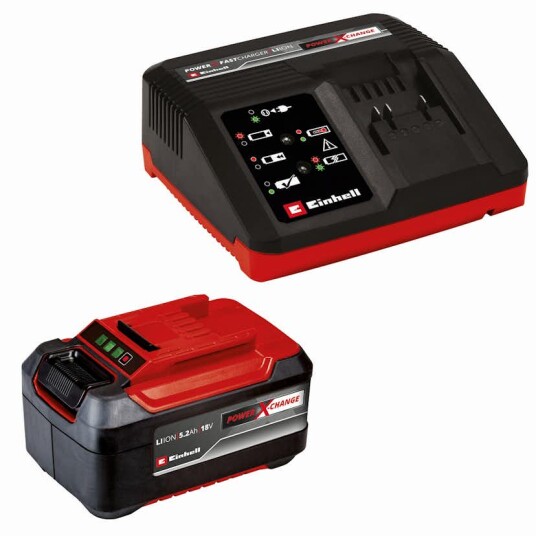 Einhell PXC Startsett 5,2Ah og Lader