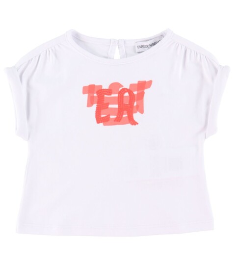 Giorgio Armani Emporio Armani T skjorte Hvit m. Rosa Emporio Armani 9 md T skjorte