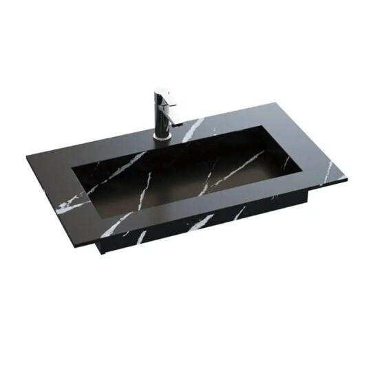 Dansani Inzo Angular D45,50cm Silestone Eternal Marquina 80-99cm