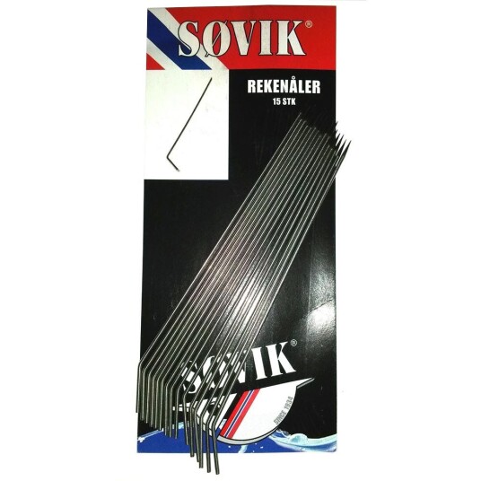 Rekenåler rustfritt stål 15 stk. Rekenåler rustfritt stål 15 stk.