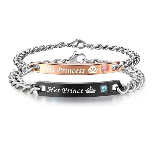 Northix Par Armbånd - Prinsen Hennes / Prinsessen Hans Northix Par Armbånd - Prinsen Hennes / Prinsessen Hans