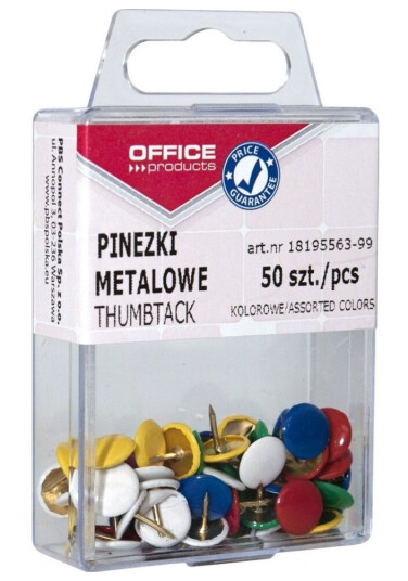 Office Products Pinezki Kolorowe Office Products 50 Szt.