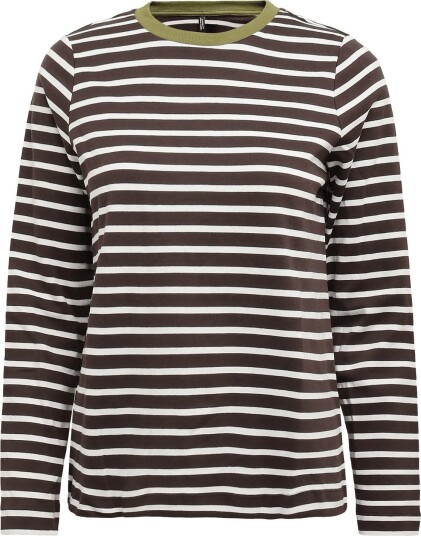 Vero Moda Maternity Vmmbopha Ls O Neck Contrast Top Jrs   CHOCOLATE TORTE   XL
