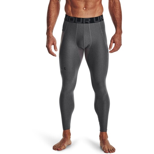 UA HG Armour Leggings, Carbon Heather Grå Medium UA HG Armour Leggings, Carbon Heather Grå Medium