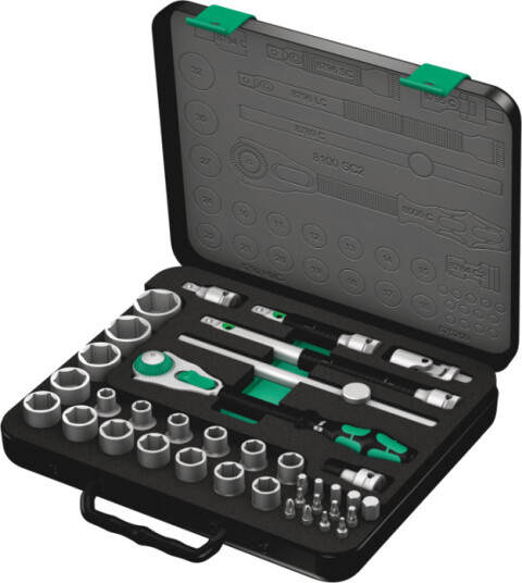 Wera Zyklop Speed 1/2" Skrallesett 37 Deler