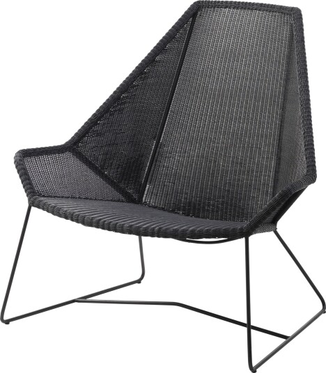 Cane-line Breeze highback stol Svart Svart Cane-line Breeze highback stol Svart Svart
