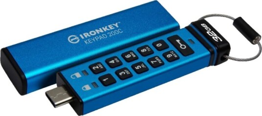 Kingston 32GB USB-C IronKey Keypad 200C FIPS 140-3 Lvl 3 AES-256 Kingston 32GB USB-C IronKey Keypad 200C FIPS 140-3 Lvl 3 AES-256