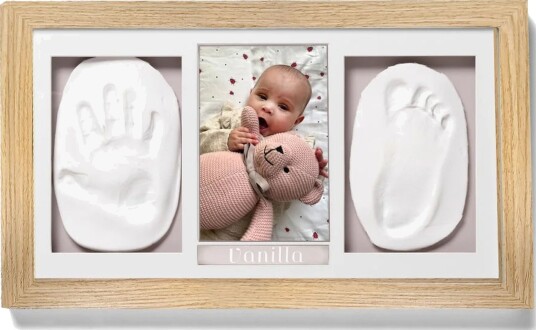 Vanilla Copenhagen Babyprint Ramme Clay Large, Wood