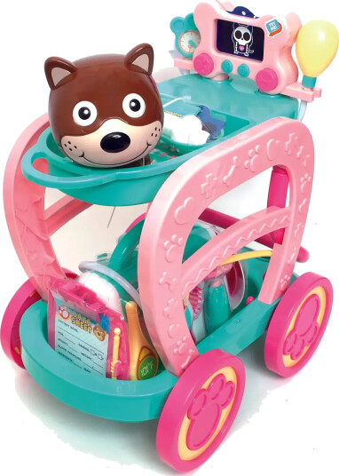 AMO Zoo Troop Vet Cart - Pink - ONE SIZE