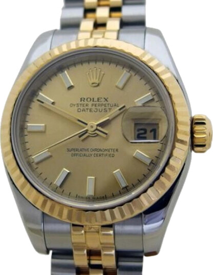 Rolex Vintage Dame Gul