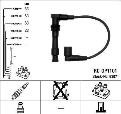 Tennplugg kabelsett NGK 6307