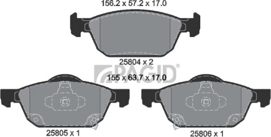 PAGID T2319N Bremseklosser