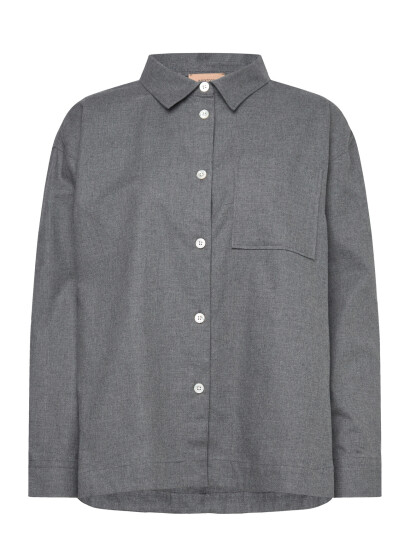 Rue de Tokyo Saffron Polo Brush Check Grey S Rue de Tokyo Saffron Polo Brush Check Grey S