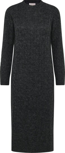 by Ti Mo Cable Knit Midi Dress GREY MELANGE XS