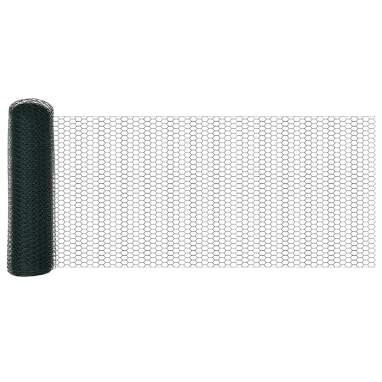 Hexagon Gjerde Grønn 0.8x25 m Stål