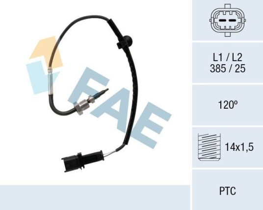 Sensor, eksostemperatur FAE 68096