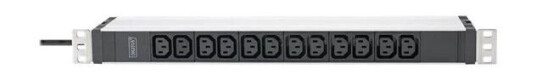 Digitus Rack PDU 3600 VA med 12x C13 AC-utganger og Aluminiumprofil