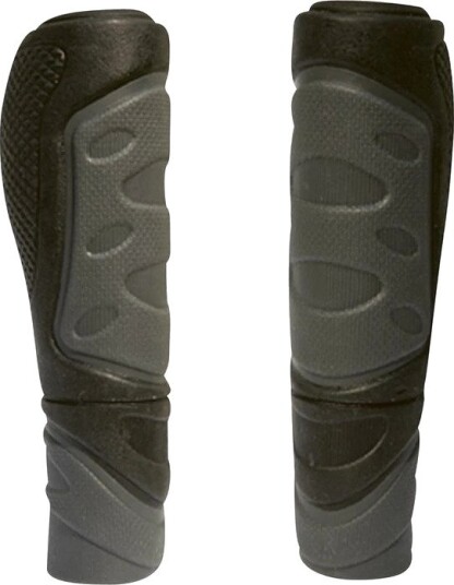 Sykkelgrep Simson Full Grip 92 mm ergonomisk myk gummi svart grå Sykkelgrep Simson Full Grip 92 mm ergonomisk myk gummi svart grå