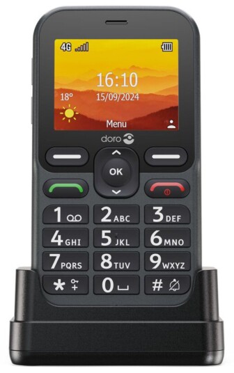 Doro Leva L10 4G Funksjonstelefon Svart med 2 Mp Kamera