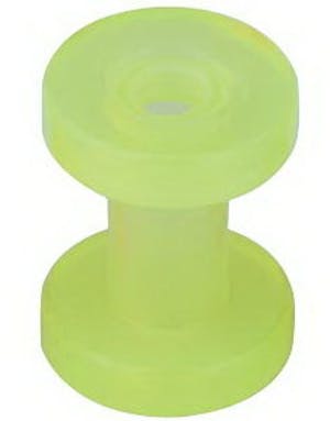 Gjennomsiktig Gul Piercing Tunnel 4 mm