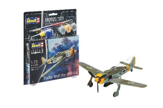 Revell Focke Wulf Fw190 F-8 Modellfly Byggesett 1:72