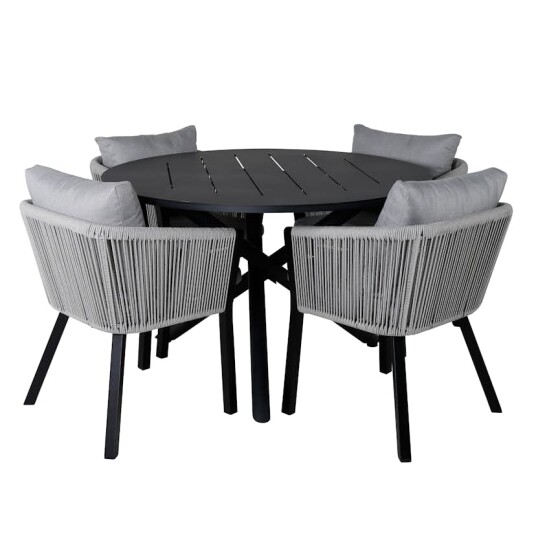 Spisegruppe Venture Home Alma med 4 Virya Stoler Spisegruppe Venture Home Alma med 4 Virya Stoler