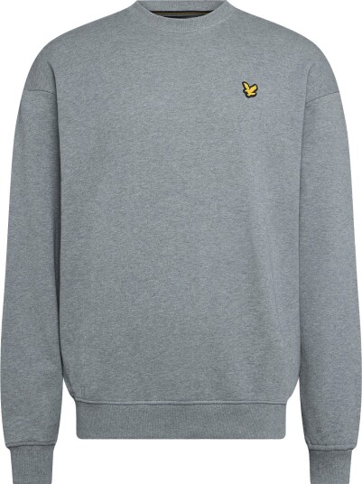 Lyle & Scott Sport Oversized Sports Collegiate Crew Neck Sweatshirt MID GREY MARL L