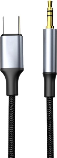 NEXTBATT USB-C til 3,5 mm AUX-adapter - svart/grå