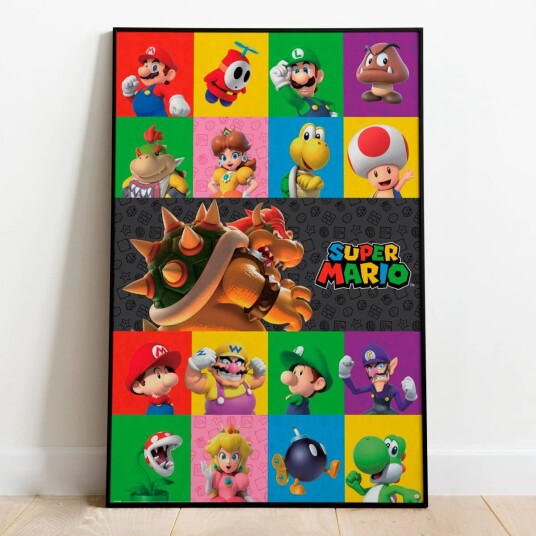 Super Mario Plakat Characters - 91,5 x 61 cm Super Mario Plakat Characters - 91,5 x 61 cm