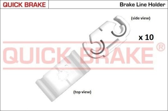 Holder, håndbrekk kabel QUICK BRAKE 171-W-10