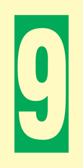 Jo Safety Nummer 9 IMO sign 100049
