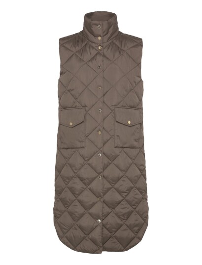 FREE/QUENT Fqolga Waistcoat Brown M FREE/QUENT Fqolga Waistcoat Brown M