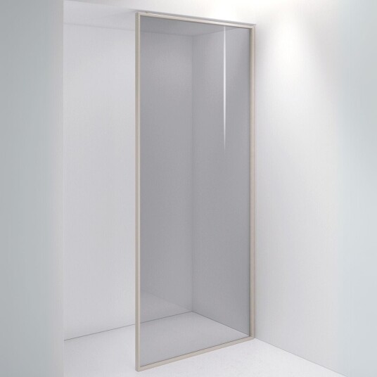 INR Iconic Nordic Rooms Dusjvegg Edge 20 Plus Måltlpasset / Stone Grått Glass