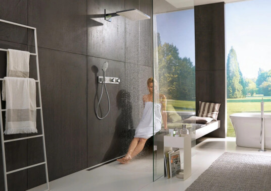 Hansgrohe RainSelect termostat Med 3 uttak, Hvit/Krom