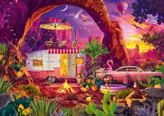 Schmidt Spiele Puslespill 1000 brikker Camp Paradise
