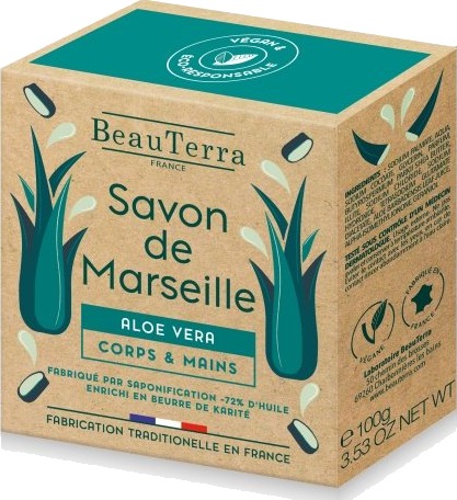 BeauTerra Marseille fast såpe – Aloe Vera – 100