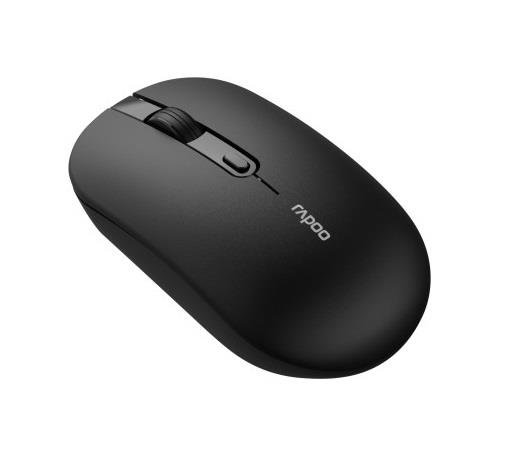 Rapoo 1530 Silent, Ambidekstriøs, Optisk, Rf Wireless + Usb Type-A, 1600 Dpi, Sort