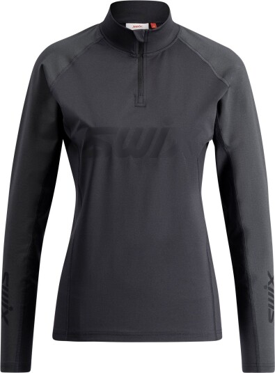 Swix RaceX Dry Half Zip W Undertøy Overdel Jet Black M Swix RaceX Dry Half Zip W Undertøy Overdel Jet Black M