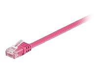 MicroConnect nettverkskabel - 10 m - rosa