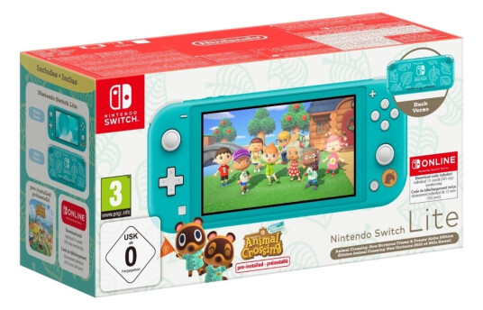 Nintendo Switch Lite Animal Crossin New Horizons Timmy & Tommy Aloha Edition