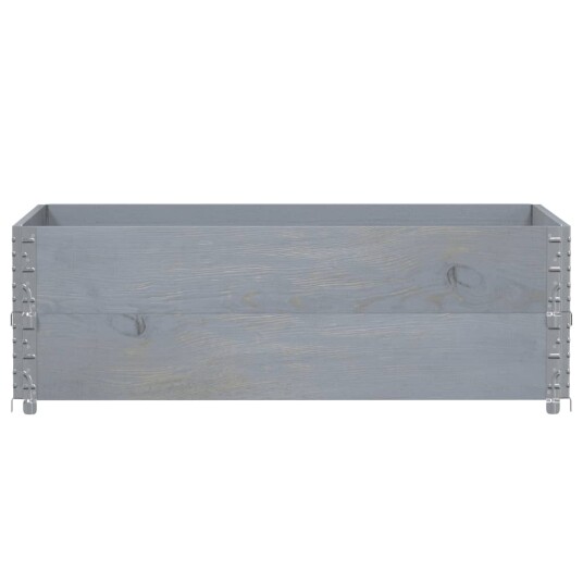 Pallekarmer 2 stk grå 120x80 cm heltre furu