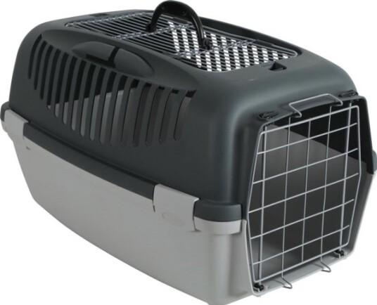 Zolux Transporter Gulliver 3 With Metal Door Light Gray/Dark Gray Open Top 422152