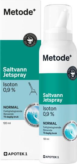 Metode isoton saltvann jetspray 120 ml
