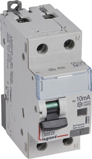 Legrand DX³ RCBO kombinasjonsbryter B16 1P+N 10mA type-A 2M 6000/6KA Legrand DX³ RCBO kombinasjonsbryter B16 1P+N 10mA type-A 2M 6000/6KA