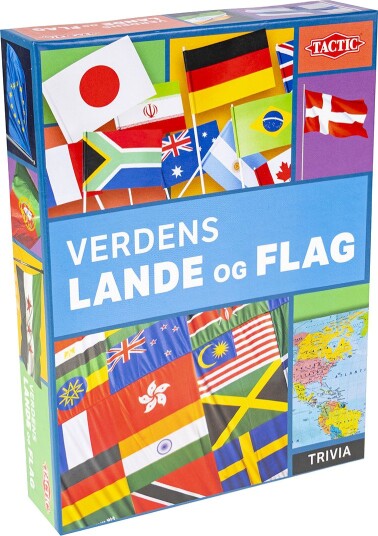 TACTIC Land og Flagg i Verden Brettspill Dansk