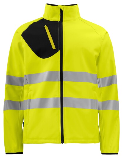 ProJob 6432 Softshelljakke En Iso 20471 Kl 3/2 Yellow/Black L ProJob 6432 Softshelljakke En Iso 20471 Kl 3/2 Yellow/Black L