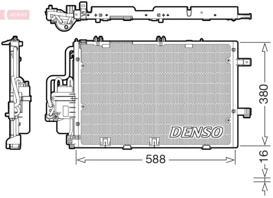 DENSO DCN20027 Kondensator, klimaanlegg