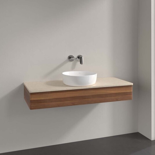 Villeroy & Boch Antao Servantskap med 1 skuff 120x50x19 cm m/lys Valnøtt/Crème