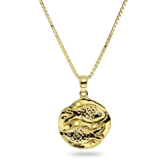 Pan Jewelry, Smykke i 925 forgylt sølv med zirkonia og Fiskene